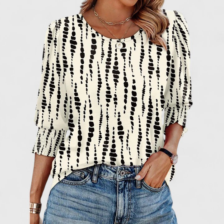 Solara | Haut élégant à smocks