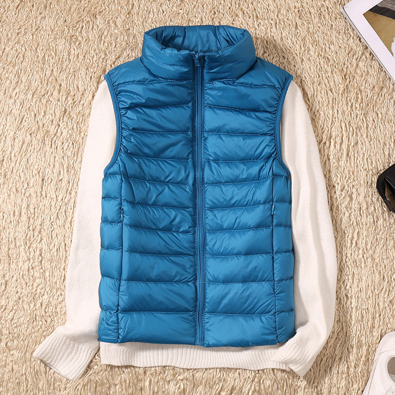 Amira™ | Lightweight Puffer Vest with Pleated Design