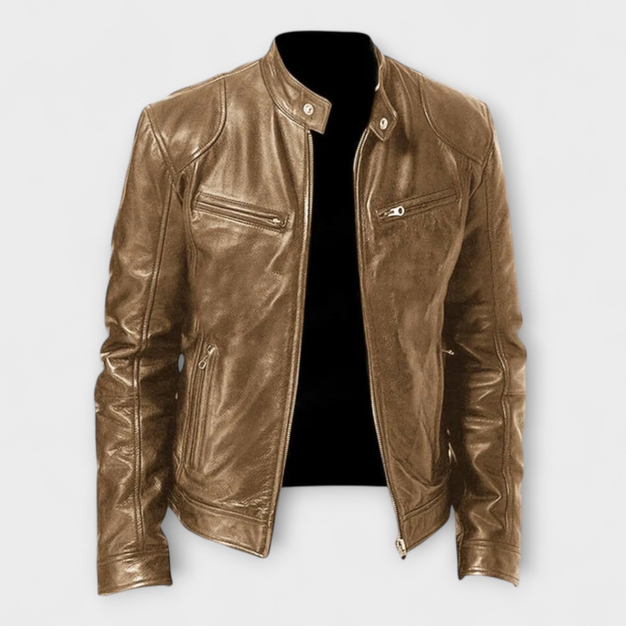 Jaxon | Versatile Leather Biker Jacket