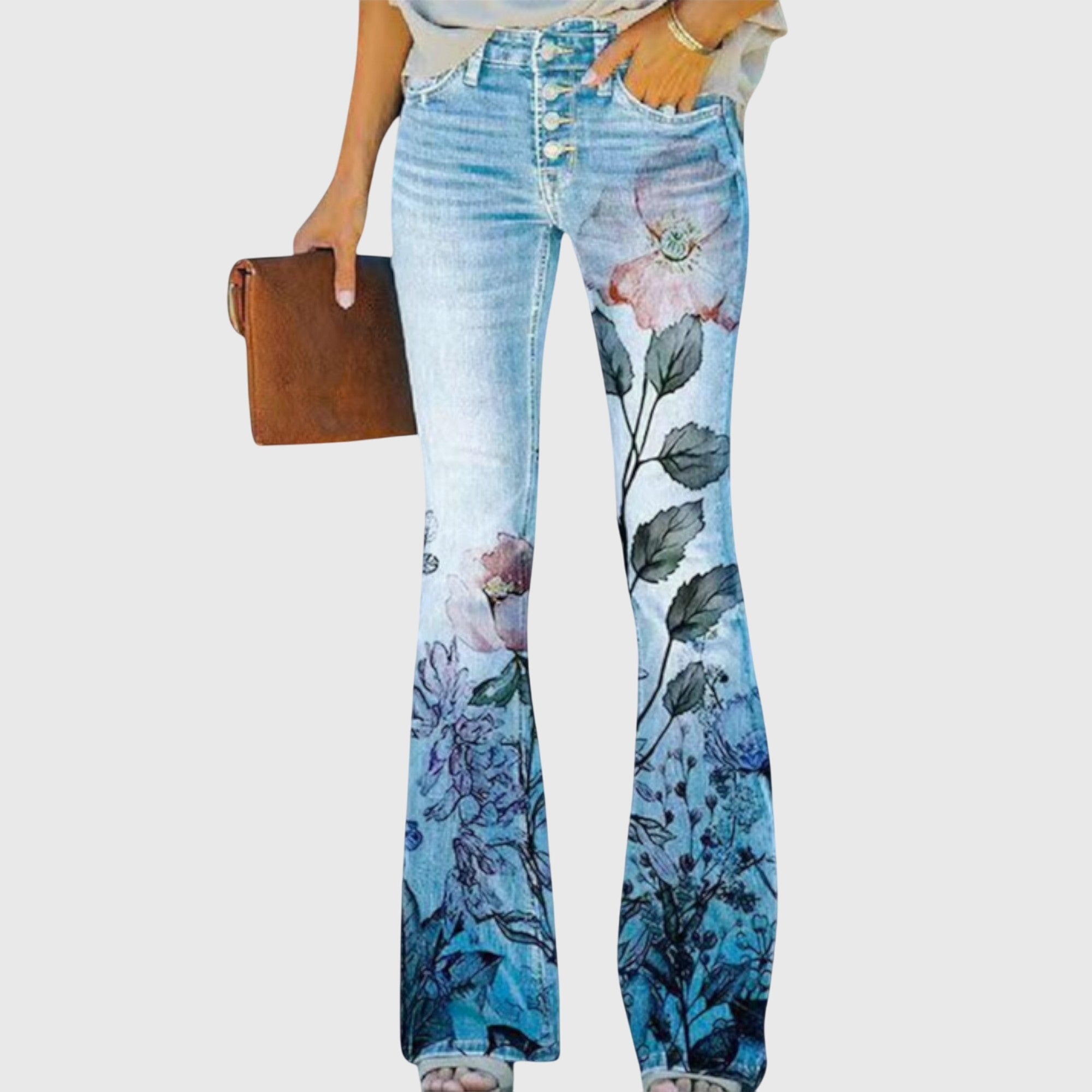 Pantalon à fleurs