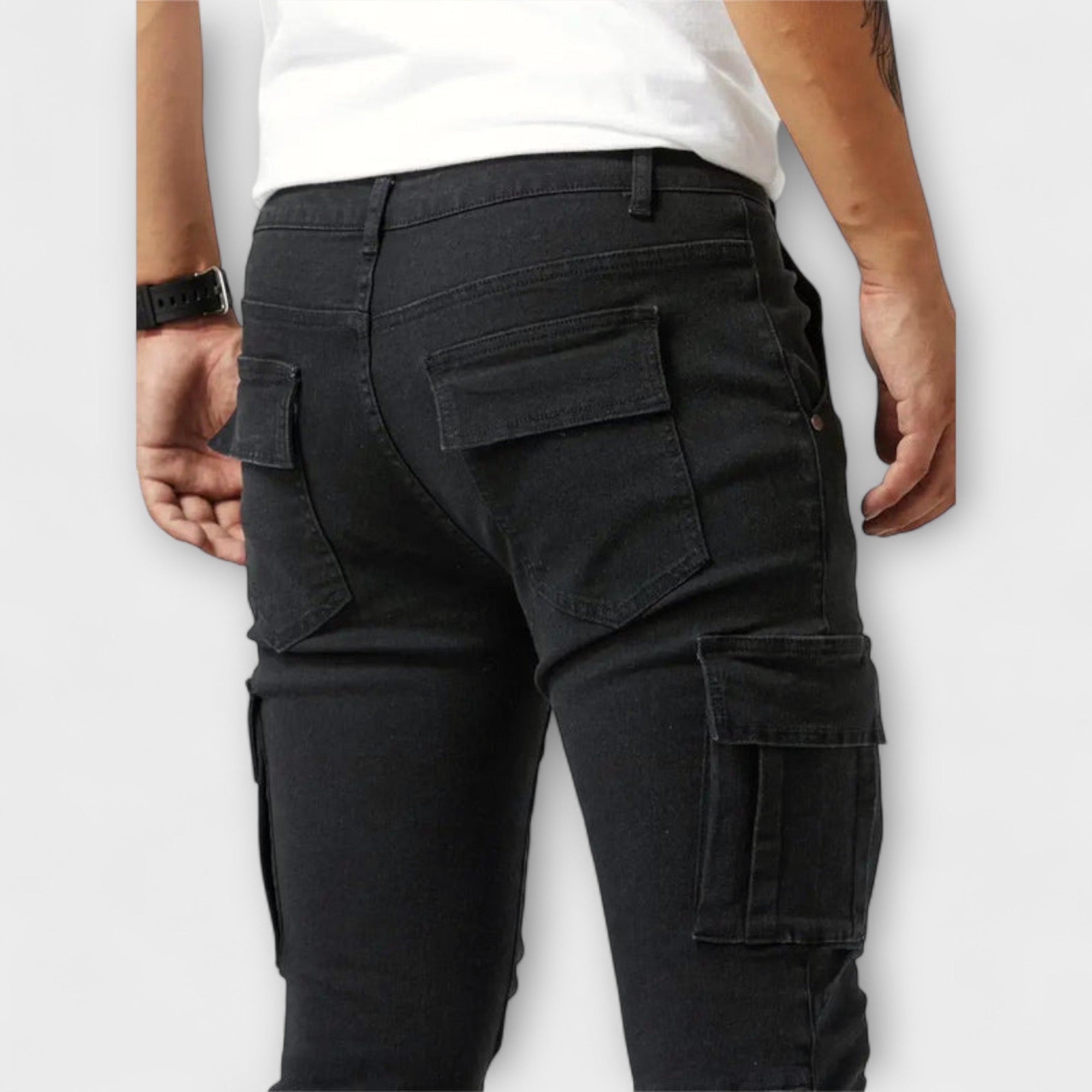 Jasper | Versatile Stretch Cargo Denim