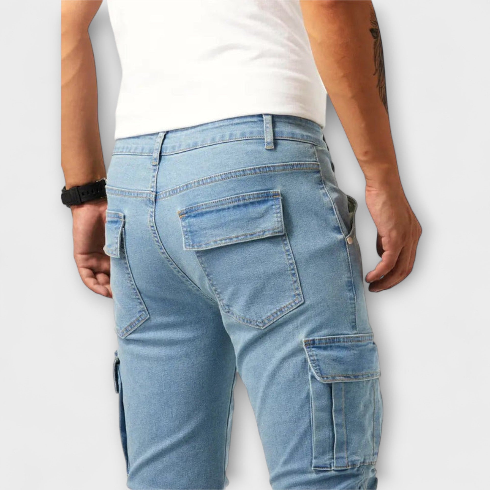 Jasper | Versatile Stretch Cargo Denim