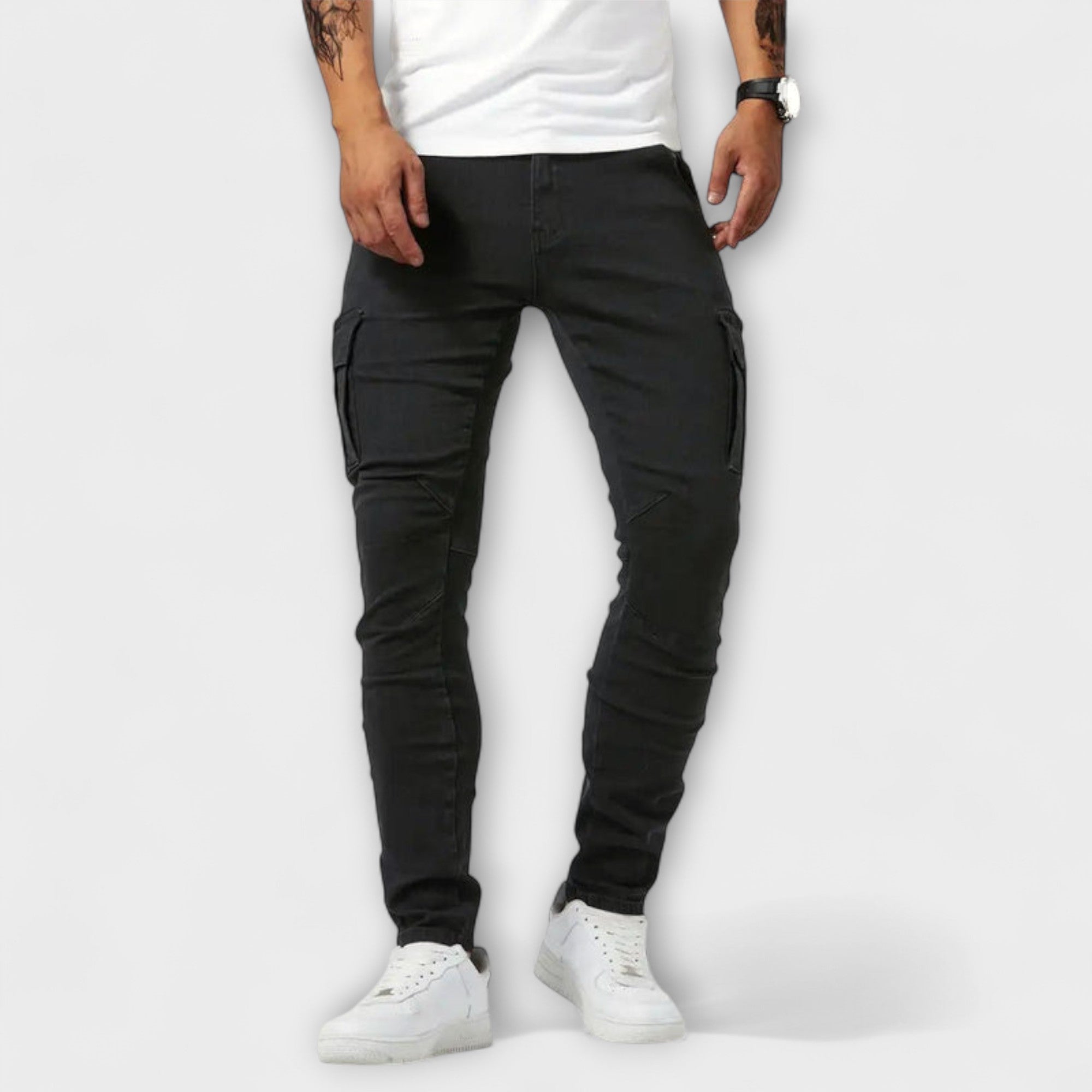 Jasper | Versatile Stretch Cargo Denim