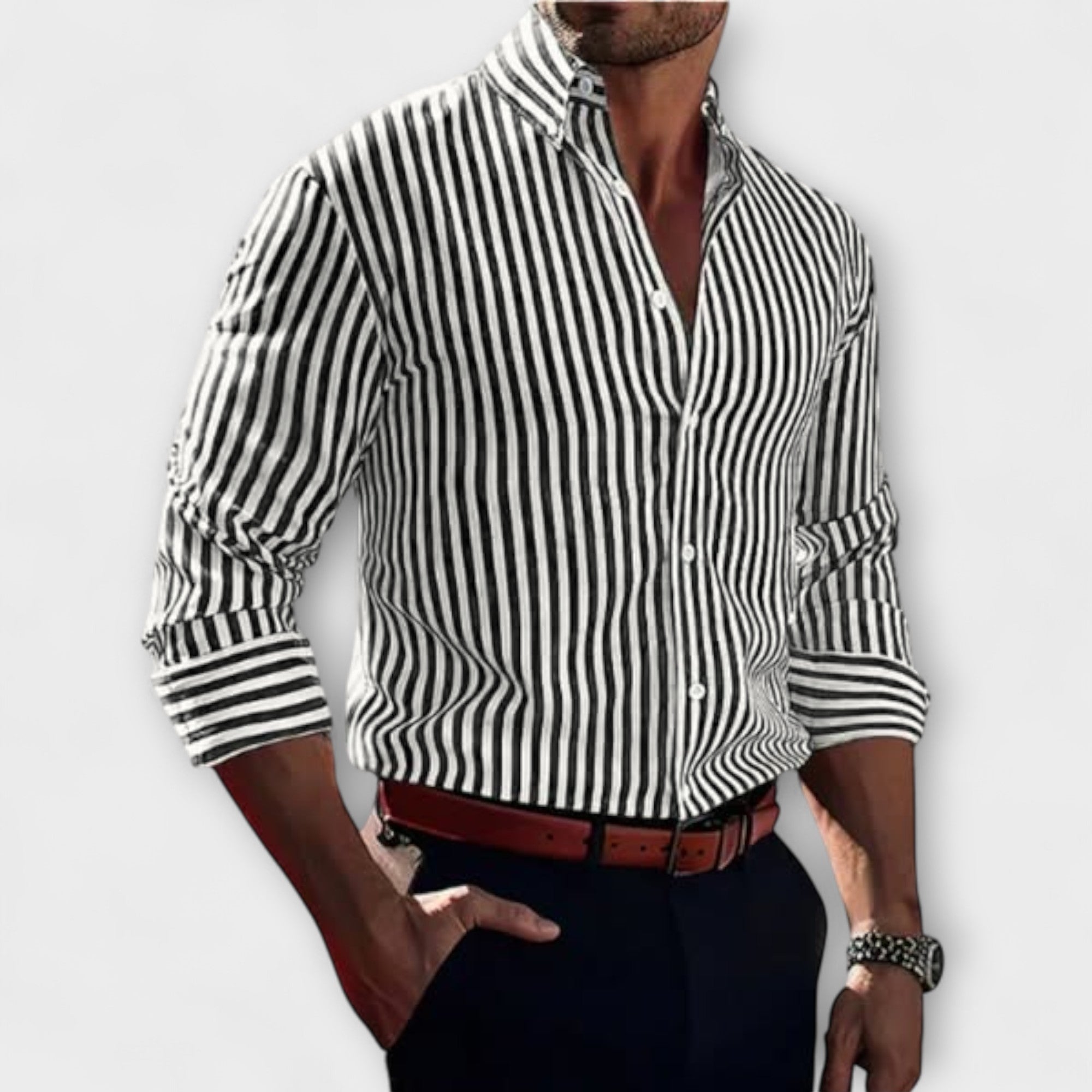 Jasper | Timeless Striped Elegance Shirt