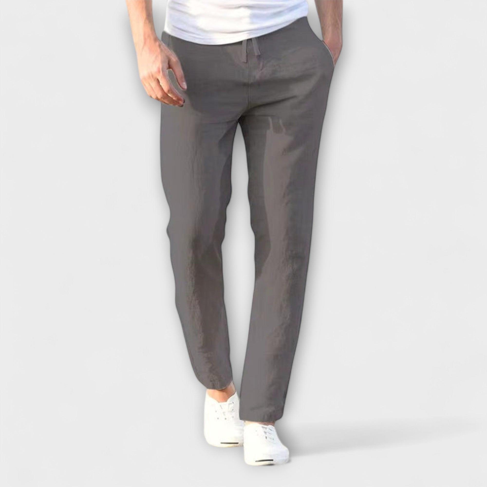 Luca | Relaxed Linen-Cotton Trousers