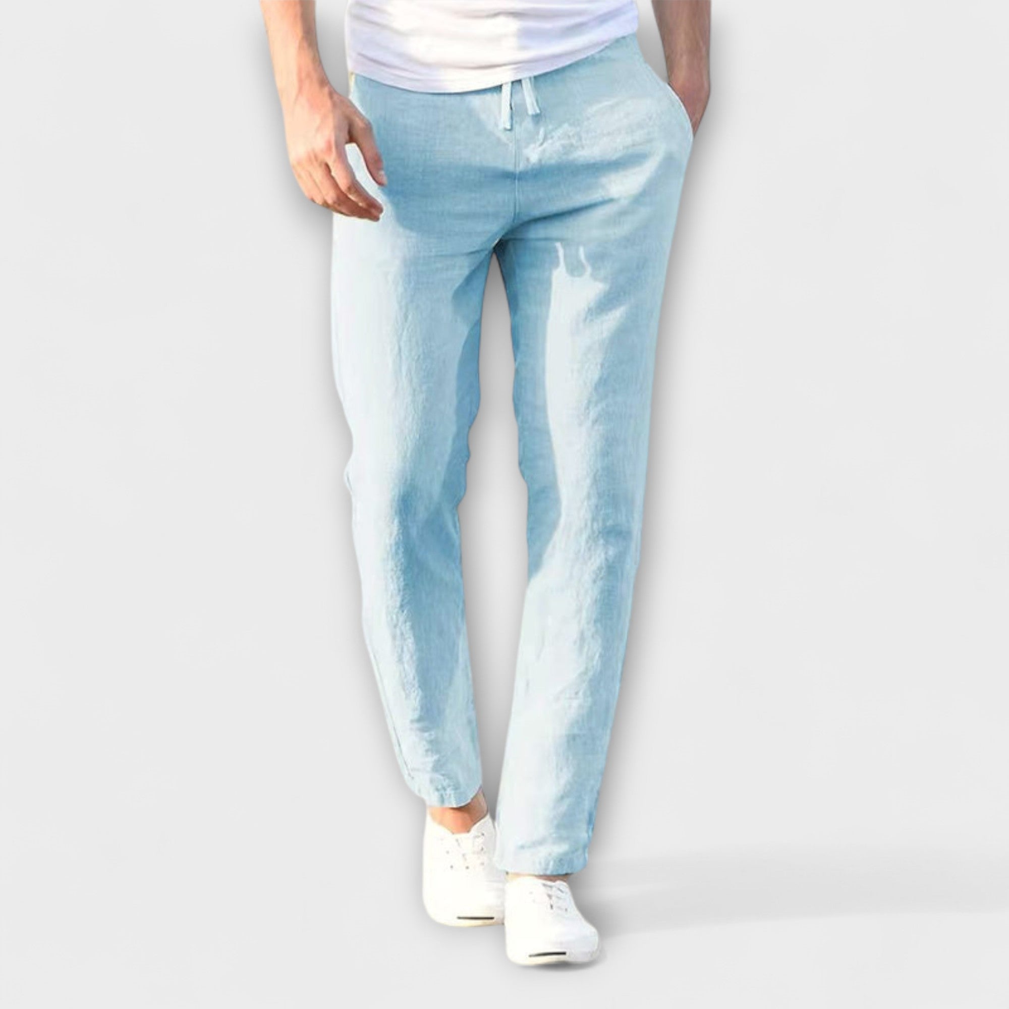 Luca | Relaxed Linen-Cotton Trousers