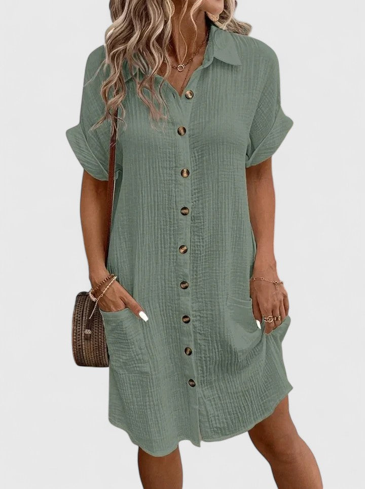 Gianelleza™ | Sophisticated Midi Summer Dress