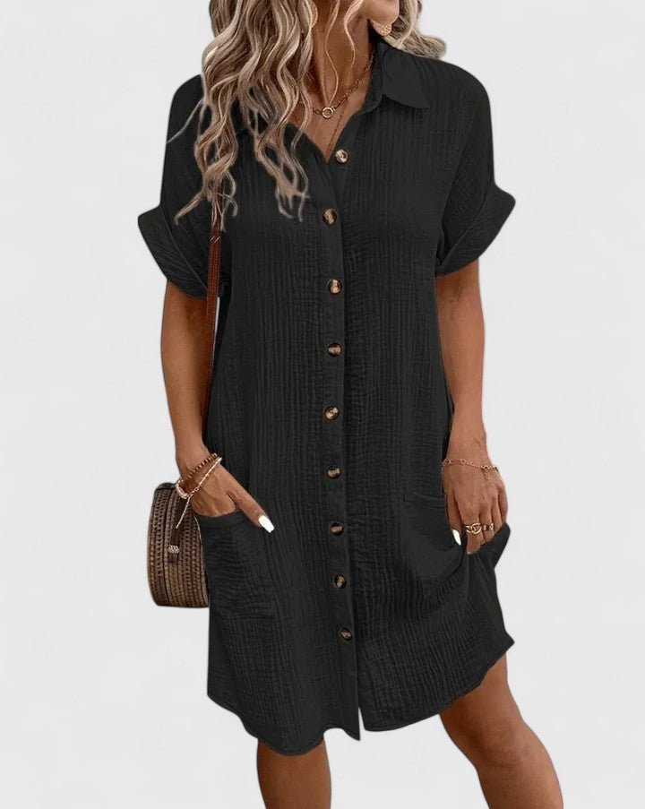 Gianelleza™ | Sophisticated Midi Summer Dress