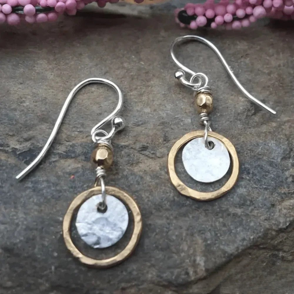 Bagues créoles anciennes en or et argent