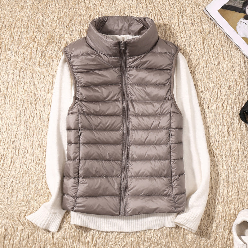 Amira™ | Lightweight Puffer Vest with Pleated Design