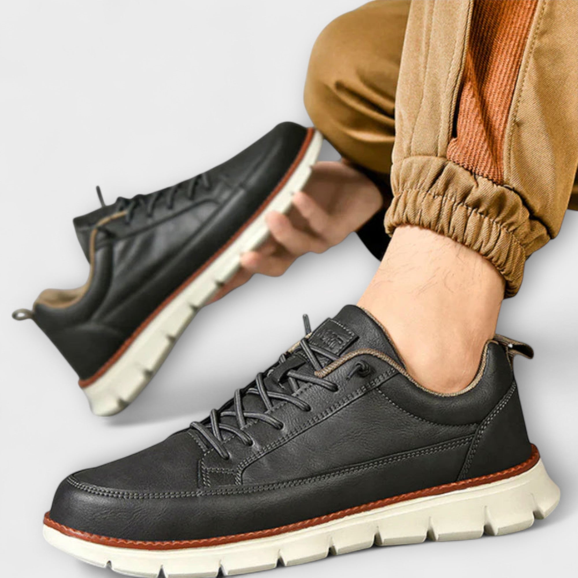 ALEXANDER | Stylish Leather Sneakers with Orthopaedic Comfort