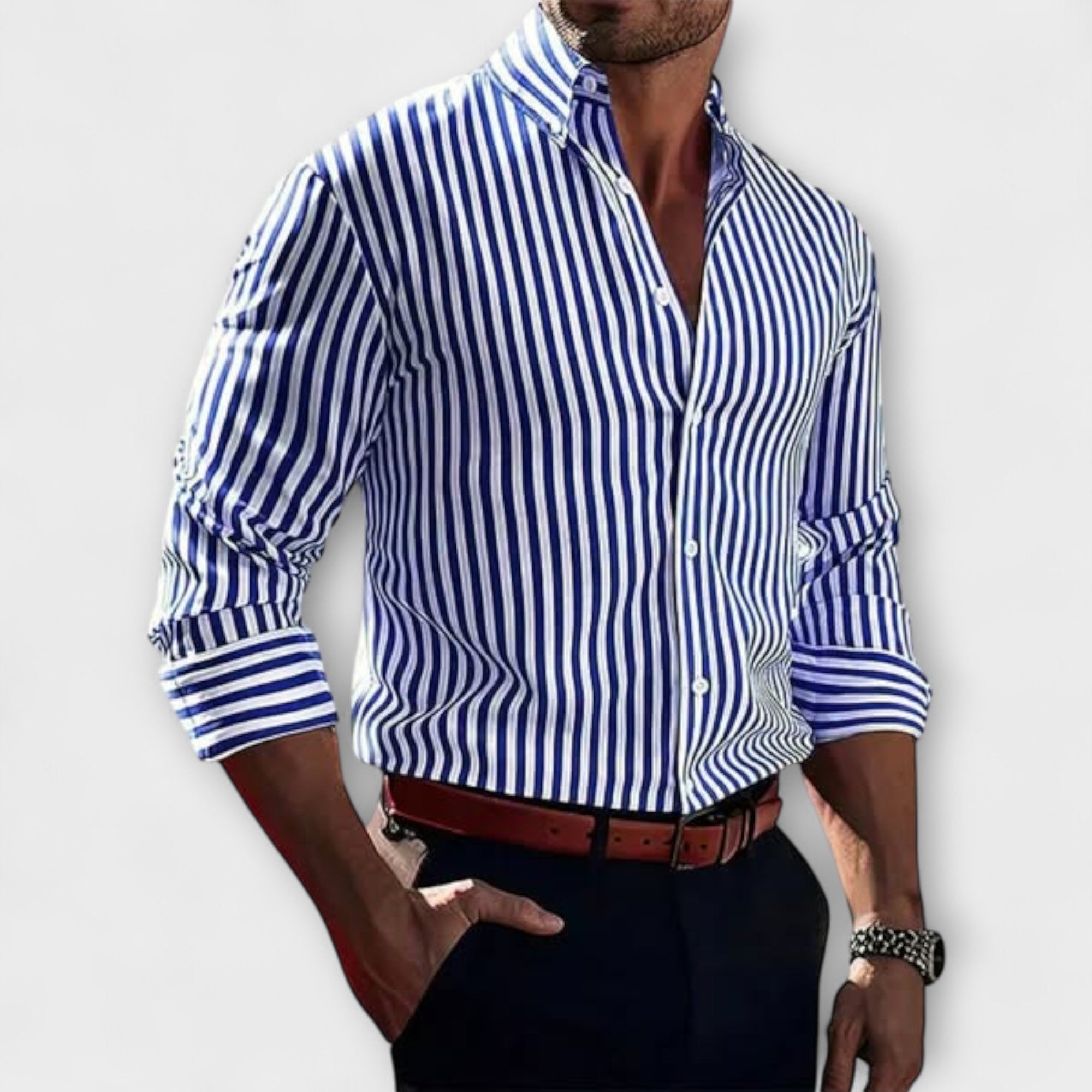 Jasper | Timeless Striped Elegance Shirt