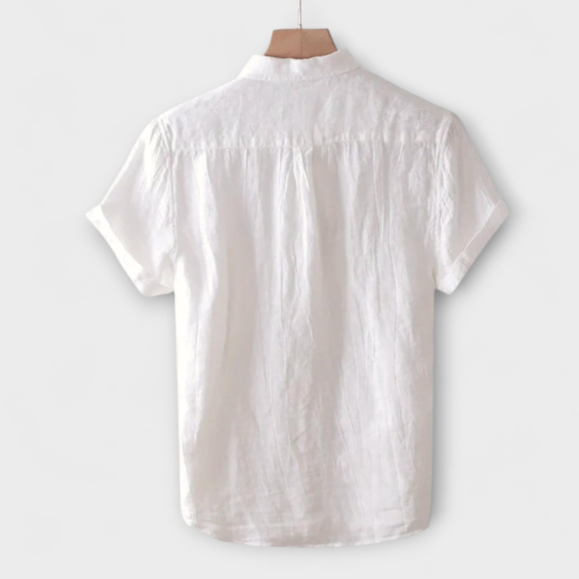 Jasper | Elegant Merlot Linen Top