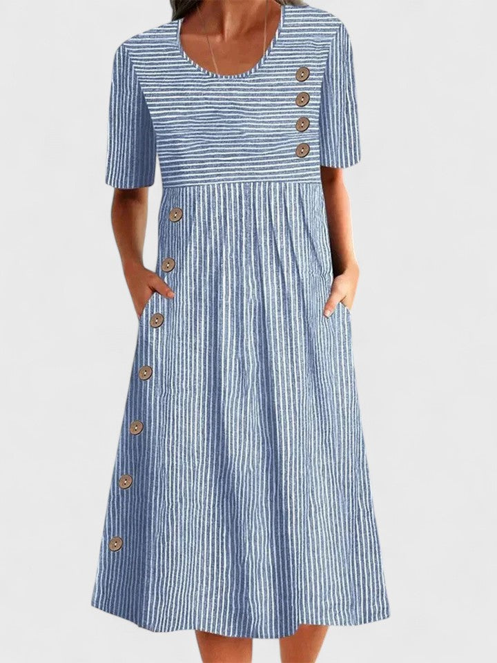 Wanda™ Striped Midi Dress