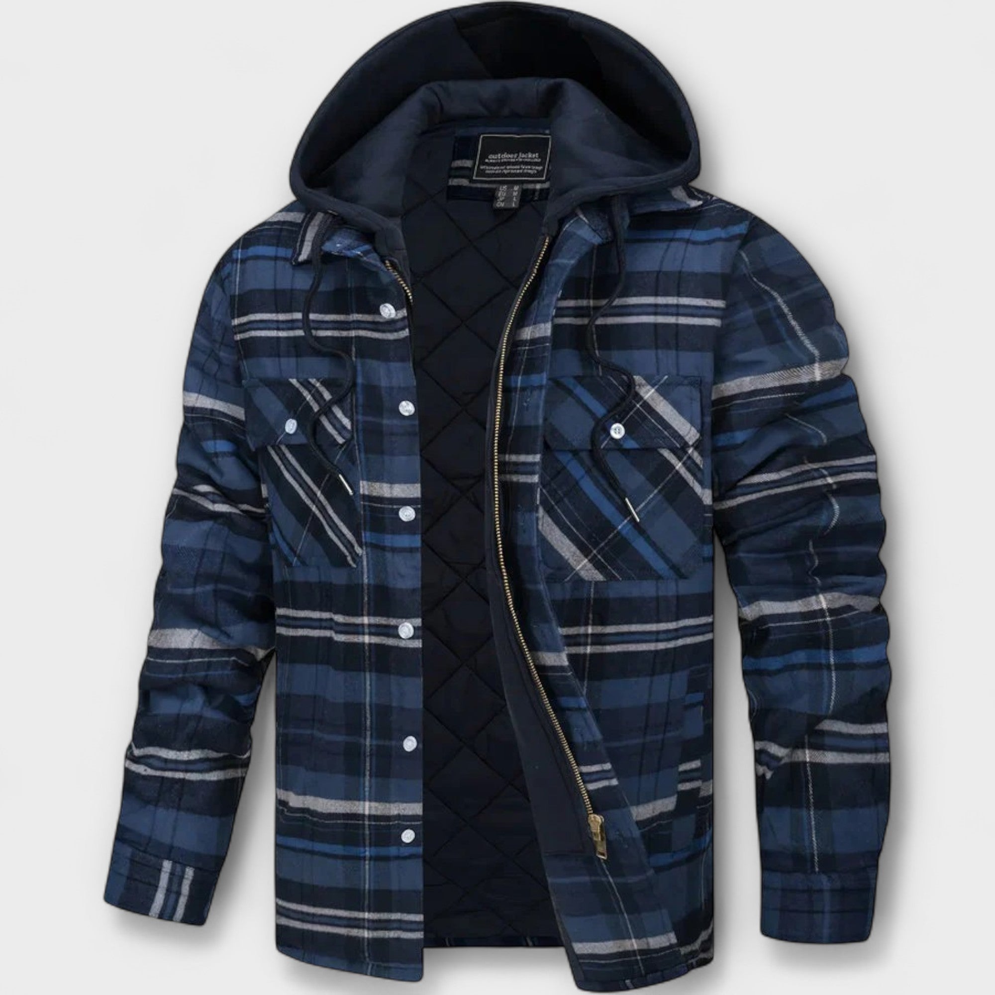 Jasper | Cozy Check Hooded Outerwear