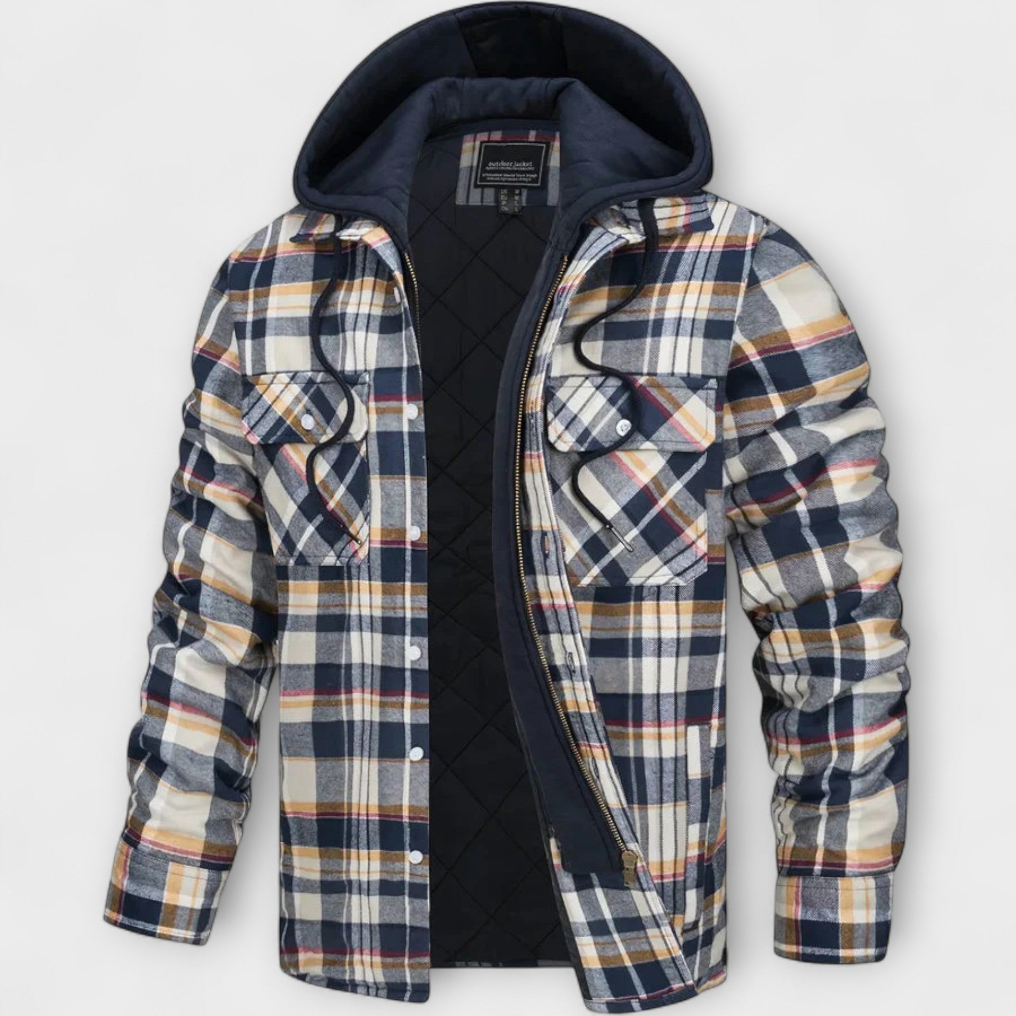 Jasper | Cozy Check Hooded Outerwear