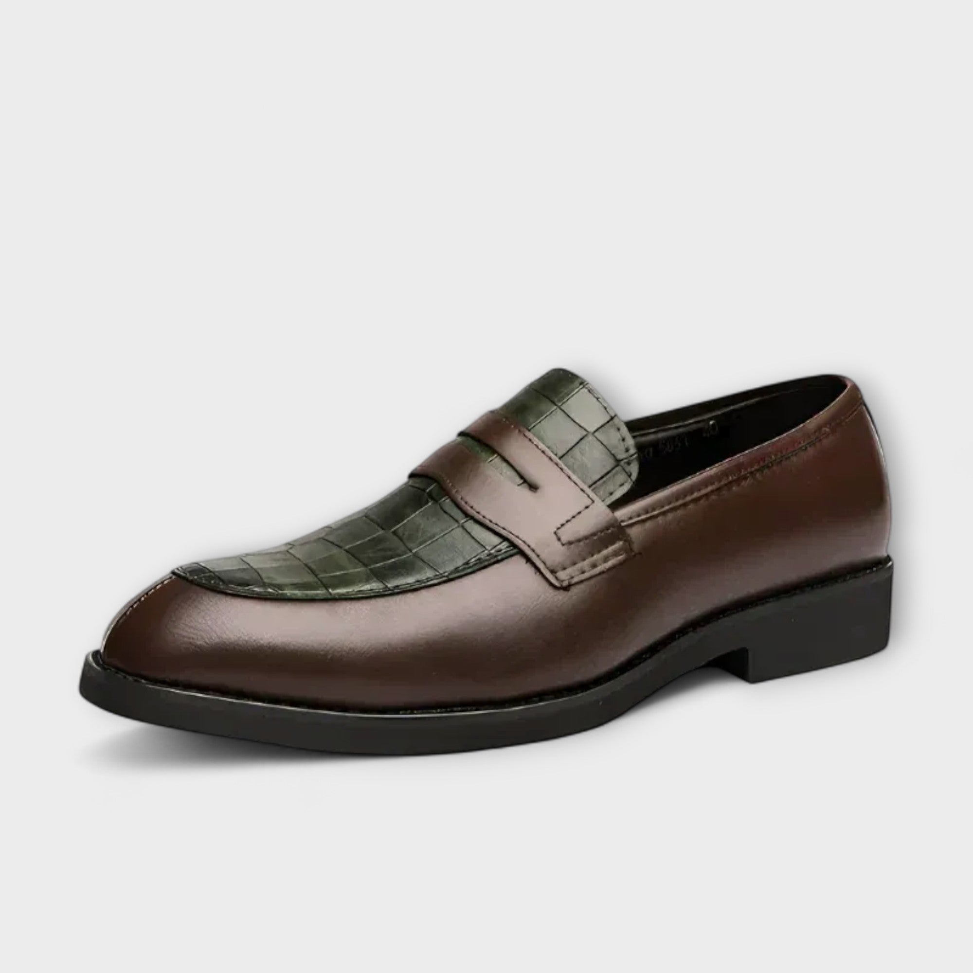 Milo | Luxe Crocodile Slip-On Loafers