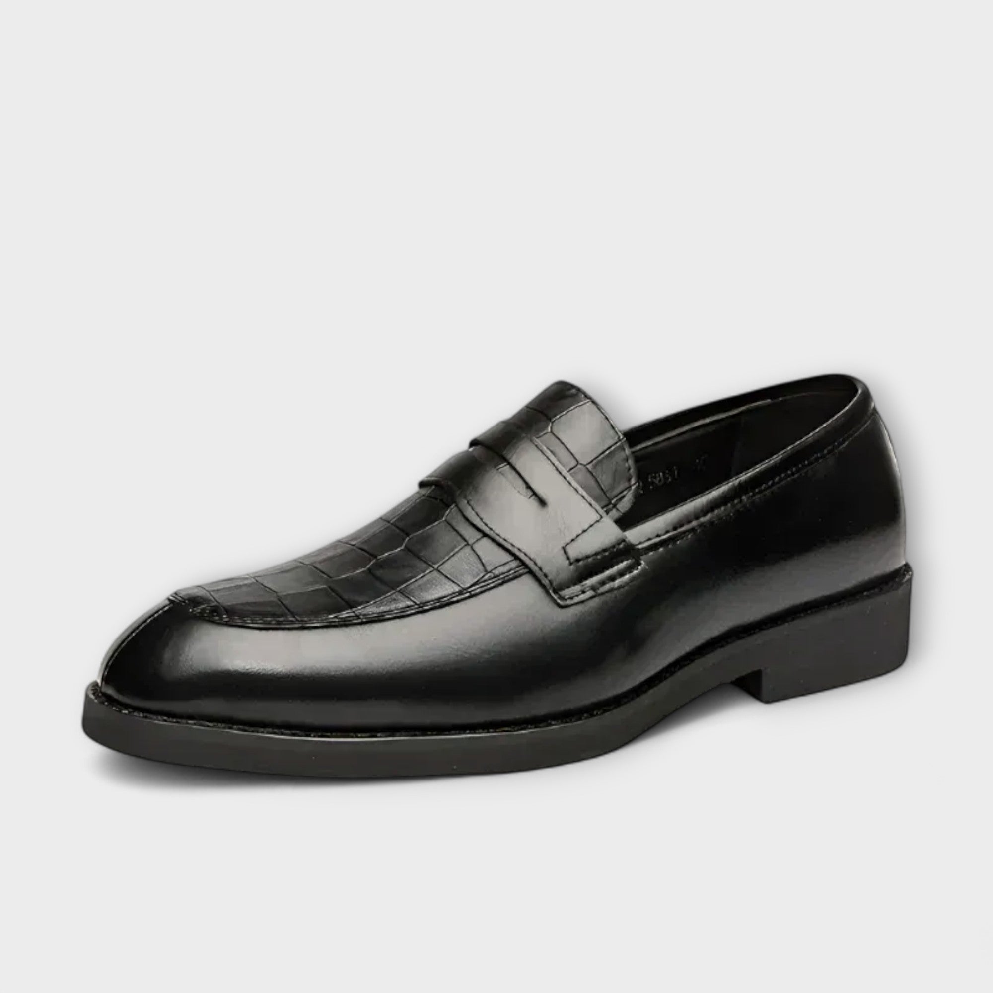 Milo | Luxe Crocodile Slip-On Loafers